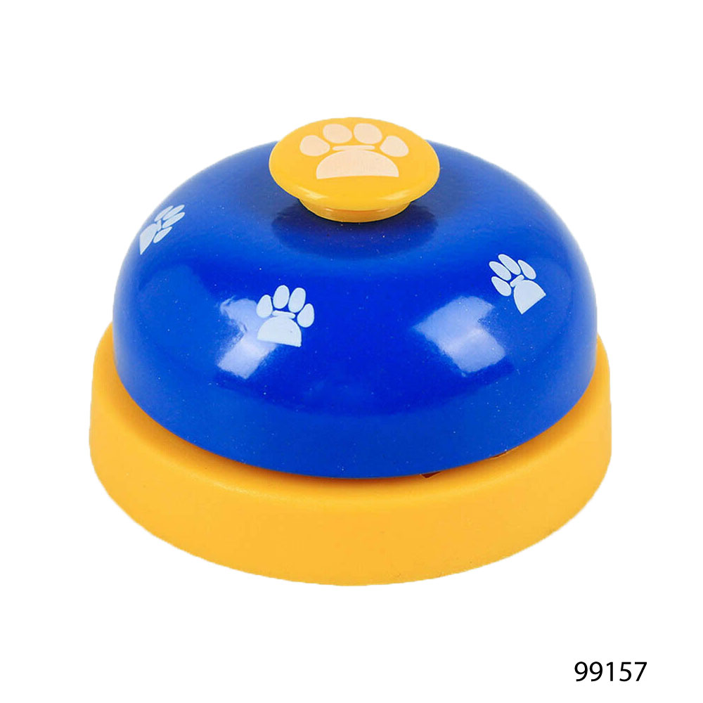 Pet Training Bell ของเล่นแมว ของเล่นสุนัข กระดิ่งฝึกสัตว์เลี้ยง ช่วยฝึกฝน IQ สัตว์เลี้ยง ขนาด 7x5 ซม. (สีน้ำเงิน)