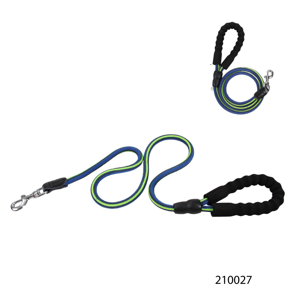 Kanimal Pet Leash สายจูงสุนัข สายจูงเชือกหนา 1.2 ซม. ความยาว 120 ซม. Size L สุนัขน้ำหนักน้อยกว่า 25 Kg. (สีน้ำเงิน)