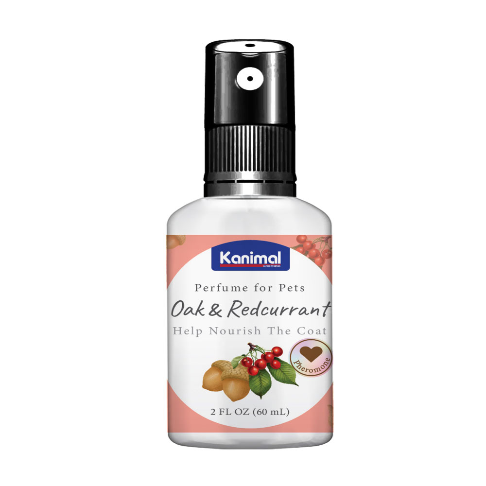 Kanimal Perfume น้ำหอมสุนัข น้ำหอมแมว กลิ่น Oak & Redcurrant ผสมฟีโรโมน ช่วยผ่อนคลาย บำรุงขนให้นุ่มเงางาม (60 มล./ขวด)