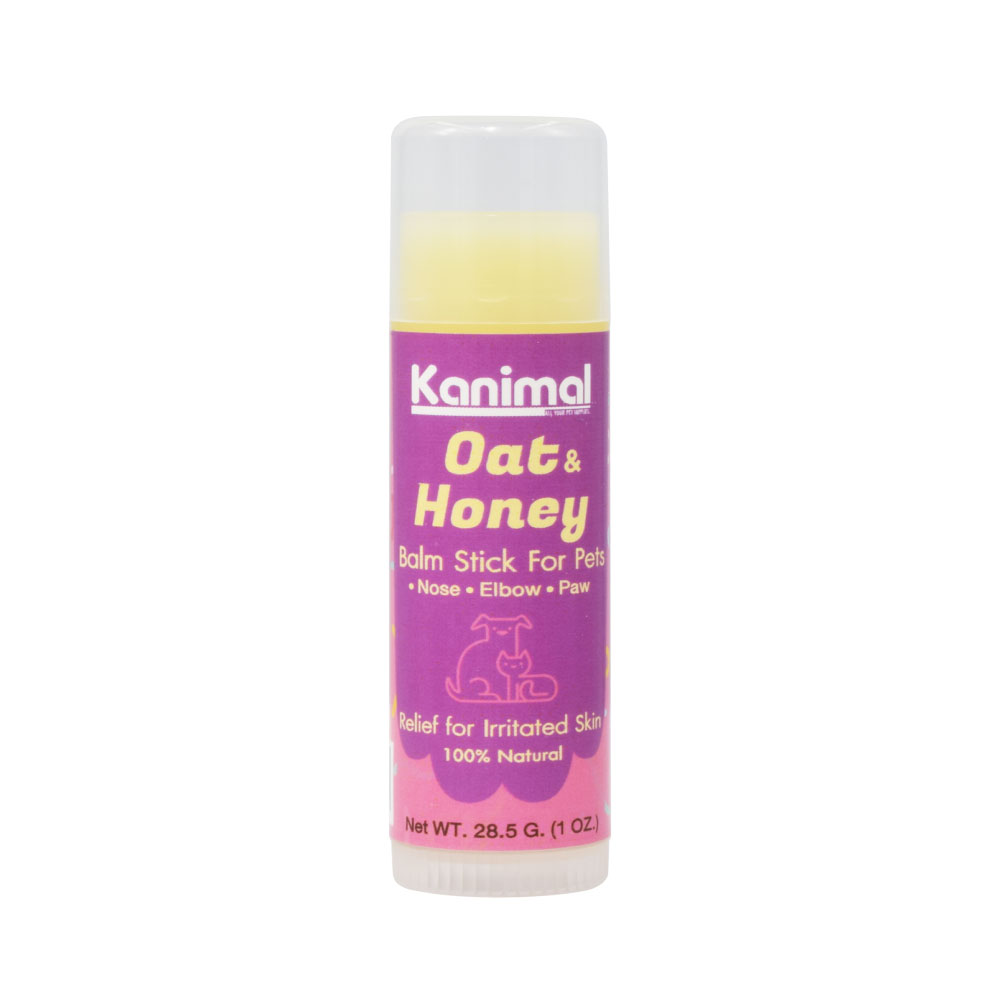 Kanimal All-In-One Balm Stick บาล์มแท่งบำรุงผิวหนัง สูตร Oat & Honey ใช้ทาข้อศอก จมูก อุ้งเท้า ลดผิวแห้ง สำหรับสุนัขและแมว บรรจุ 28.5 กรัม (1 oz)