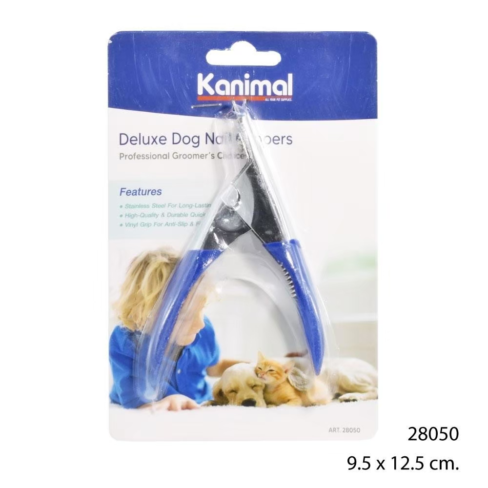 Kanimal Easy Nail Clipper กรรไกรตัดเล็บอย่างดี รุ่นสอดเล็บตัด ตัดแม่นยำ สำหรับสุนัขทุกสายพันธุ์ ขนาด 12.5x9.5 ซม.