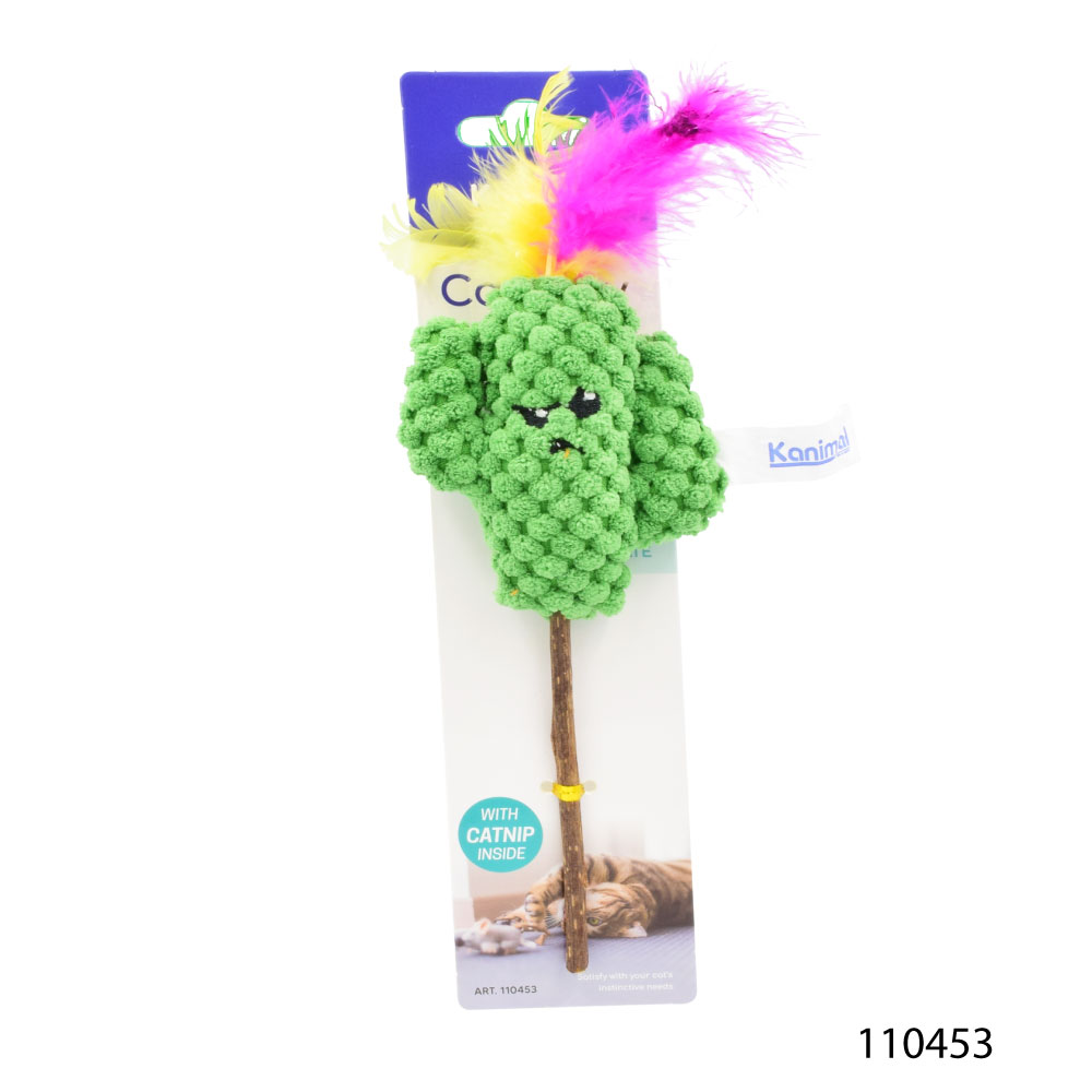 Cat Toy ของเล่นแมว รุ่น Cactus Stick ไม้มาทาทาบิ กระบองเพชรพันขน สำหรับแมวทุกสายพันธุ์ ขนาด 26x8 ซม.