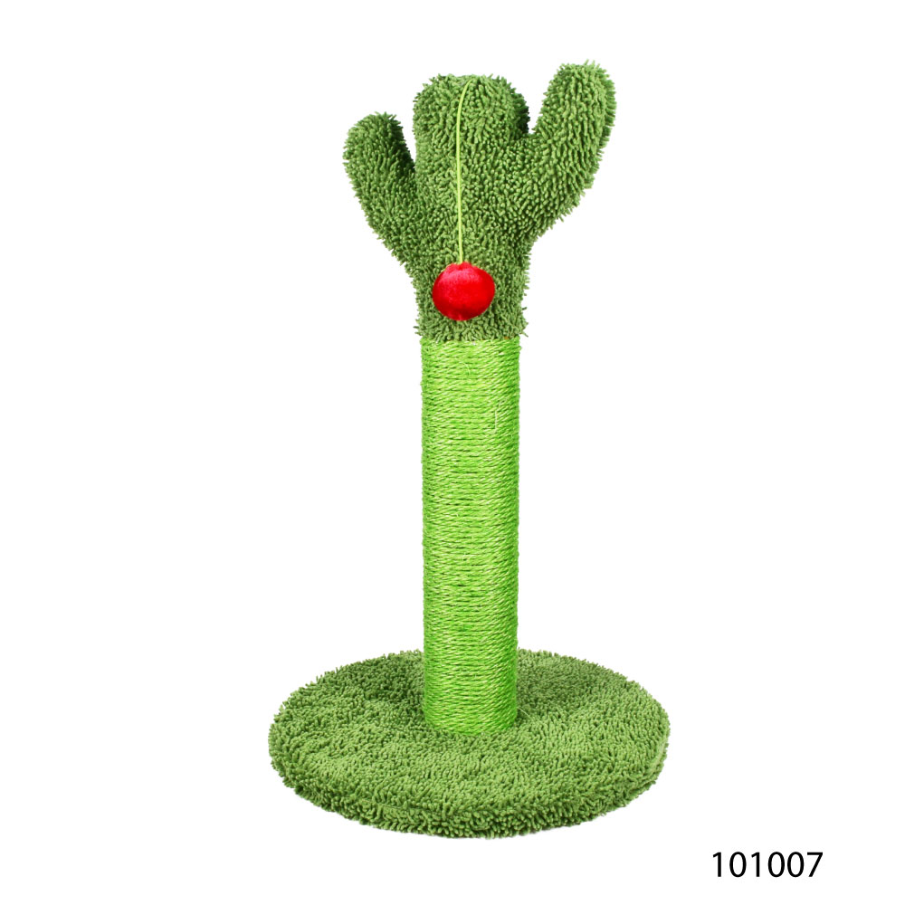 Kanimal Cactus Tree ของเล่นแมว คอนโดแมว ที่นอนแมว ต้นกระบองเพชรพร้อมลูกบอล สำหรับแมว Size L ขนาด 65x40x40 ซม.