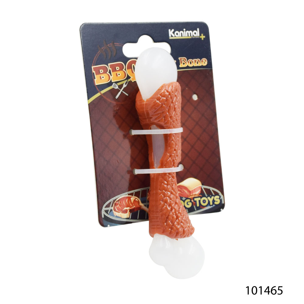 Kanimal Dog Toy ของเล่นสุนัข ของกระดูกบาร์บีคิว แทะเล่น สำหรับสุนัขพันธุ์เล็ก Size S ขนาด 16x4.5 ซม.