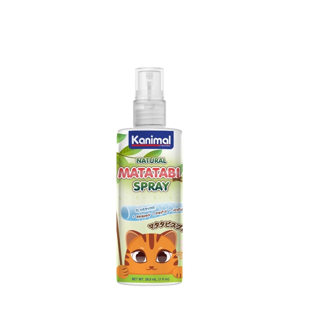 Kanimal Matatabi Spray สเปรย์มาทาทาบิ ใช้ฉีดบนของเล่น ที่ลับเล็บ ที่นอน บรรจุ 29.5 มล. (1 oz.)