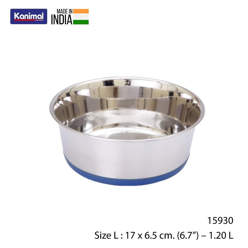 Kanimal Heavy Bowl ชามอาหารสัตว์เลี้ยง รุ่น Heavy Bowl สำหรับสุนัขและแมว Size L ขนาด 17 x 6.5 ซม. (6.7”) – 1.20 L.