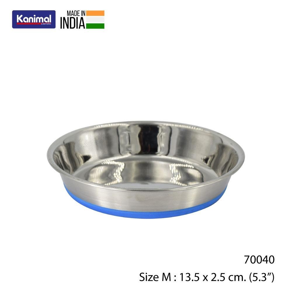 Kanimal Shallow Bowl ชามอาหารสัตว์เลี้ยง รุ่น Shallow Bowl สำหรับสุนัขและแมว Size Mขนาด 13.5 x 2.5 ซม. (5.3”)