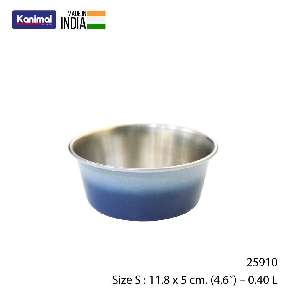 Kanimal Ombre Heavy Bowl ชามอาหารสัตว์เลี้ยง รุ่น Ombre Heavy Bowl สำหรับสุนัขและแมว Size S ขนาด 11.8 x 5 ซม. (4.6”) – 0.40 L