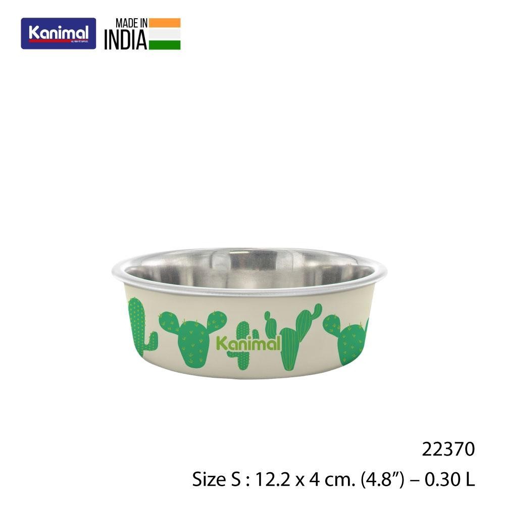 Kanimal Luna Bowl The Cactus ชามอาหารสัตว์เลี้ยง รุ่น Luna Bowl - The Cactus สำหรับสุนัขและแมว Size S ขนาด 12.2 x 4 ซม. (4.8”) – 0.30 L