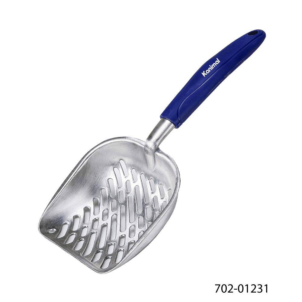 Kanimal Aluminium Litter Scoop ที่ตักทรายอลูมิเนียม ช้อนใหญ่ สำหรับทรายภูเขาไฟ ทรายเต้าหู้ ไม้สน ข้าวโพด ทรายเบนโทไนท์ ขนาด 36 x 13.5 ซม.