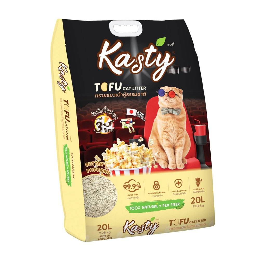 Kasty Tofu Litter Butter Popcorn 20L.