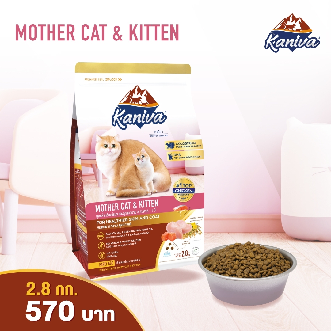 Kaniva Mother Cat &amp; Kitten 2.8 Kg.