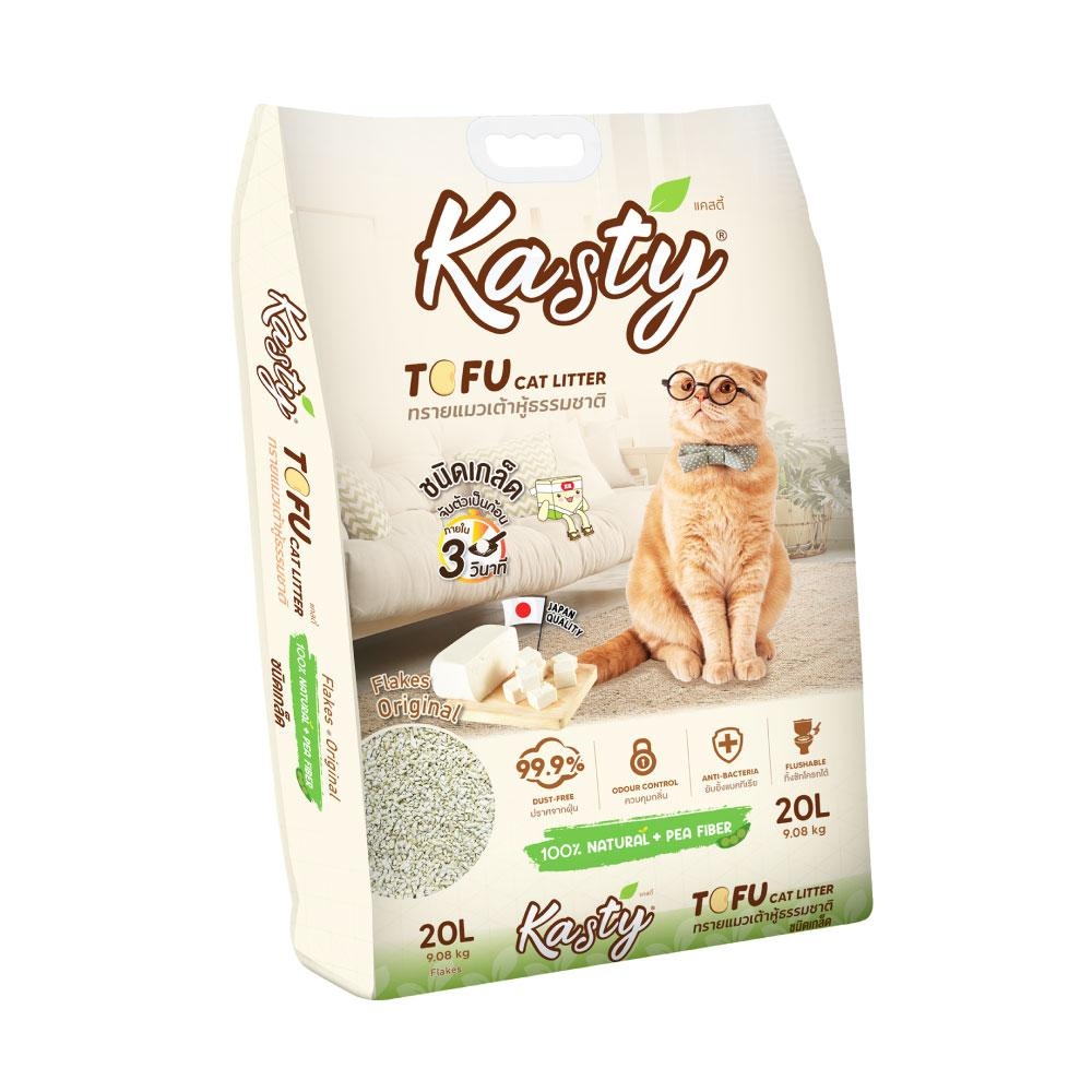 Kasty Flakes Natural Tofu Cat Litter 20 L.